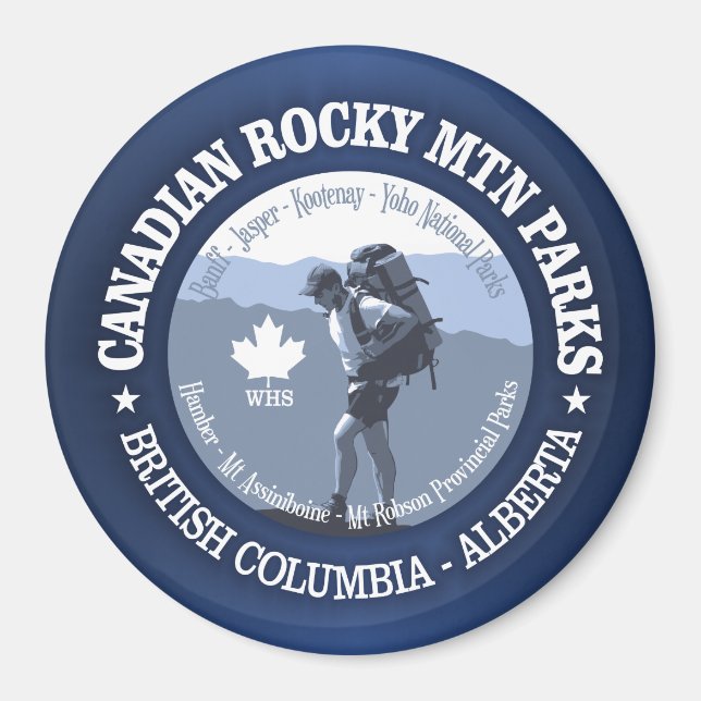 Canadian Rocky Mountain Parks Magnet (Front)