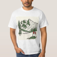 Canadian Rocky Mountains illustration