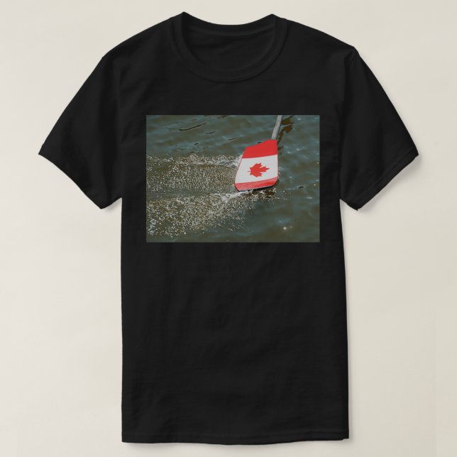 Canadian rowing oar T-Shirt (Design Front)