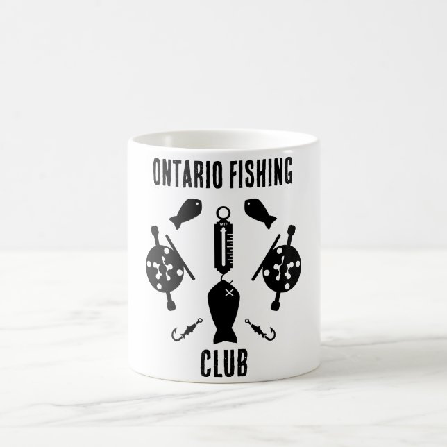Canadian Salmon Fishing Coffee Mug (Center)