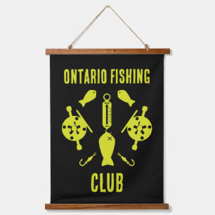 Canadian Salmon Fishing Hanging Tapestry