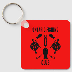 Canadian Salmon Fishing Key Ring