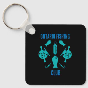 Canadian Salmon Fishing Key Ring
