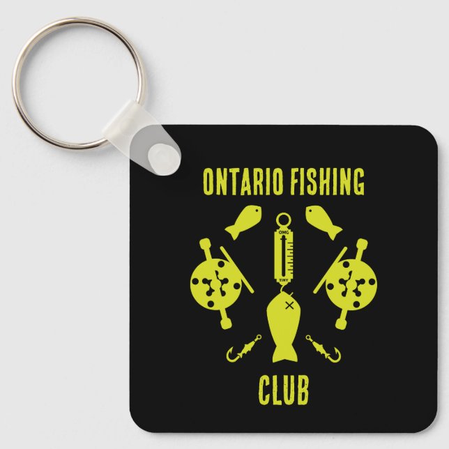 Canadian Salmon Fishing Key Ring (Front)