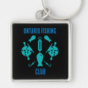 Canadian Salmon Fishing Key Ring