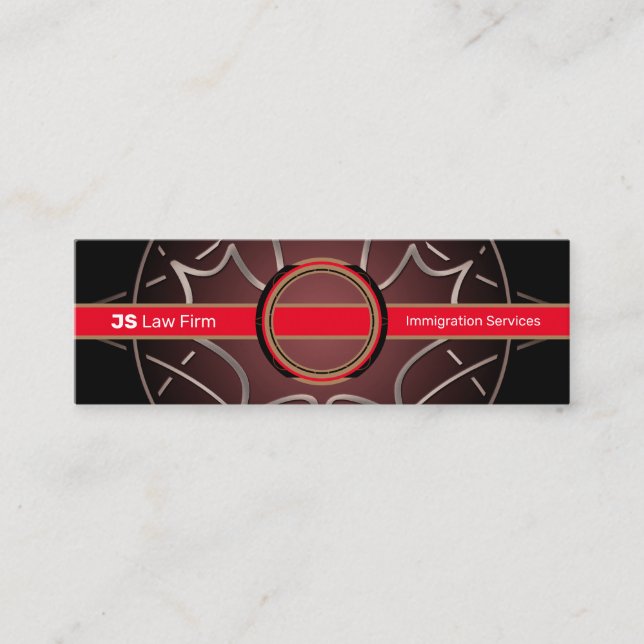 Canadian Services Mini Business Card (Front)