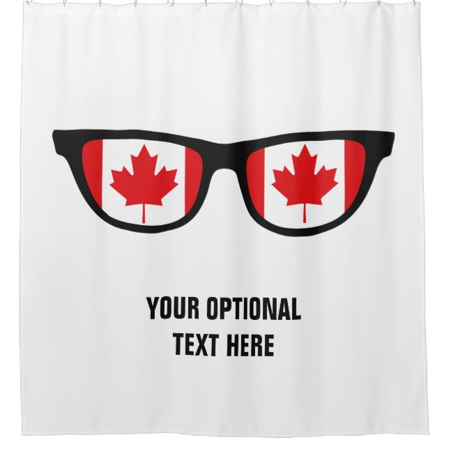 Canadian Shades custom shower curtain (Front)
