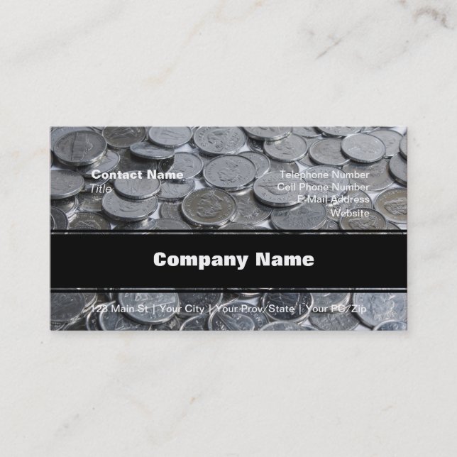 Canadian Silver Coins Business Card (Front)