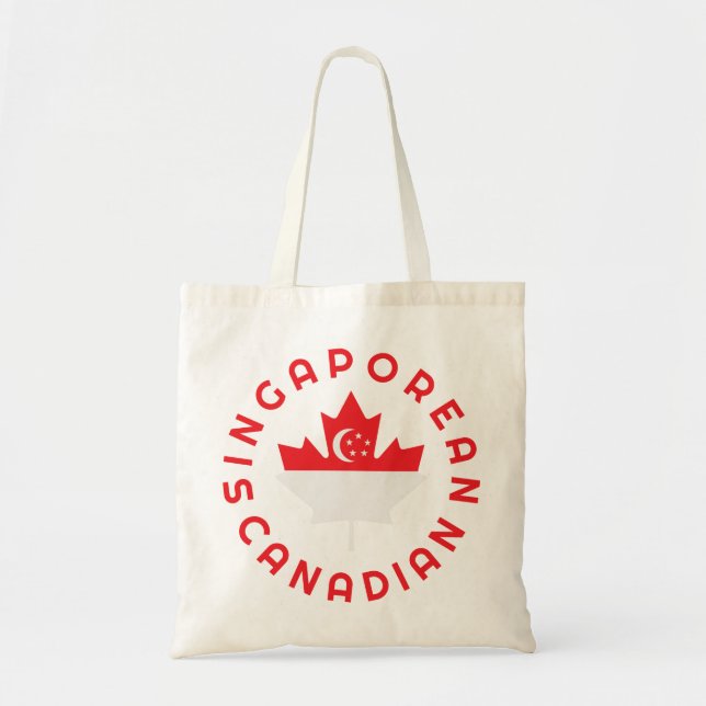 Canadian Singaporean    Roots  Tote Bag (Front)