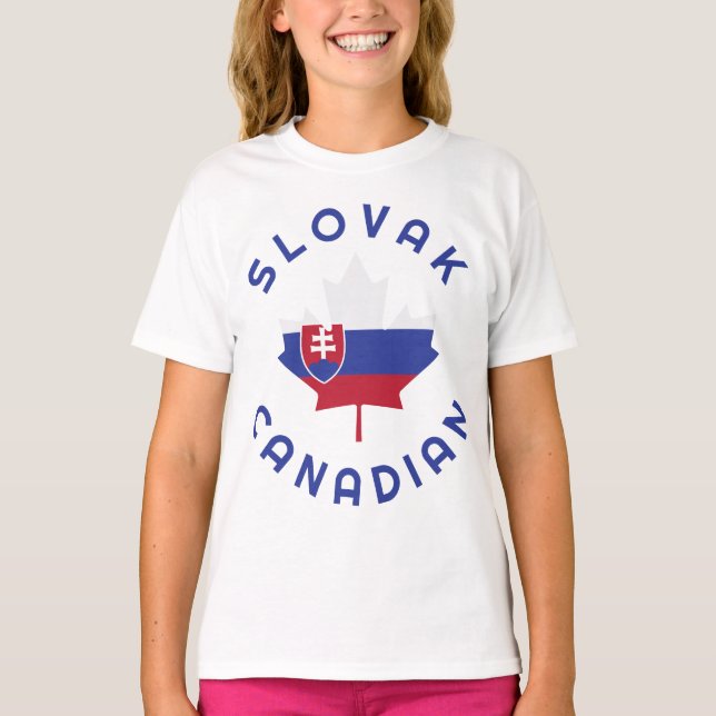 Canadian Slovak   Roots f T-Shirt (Front)