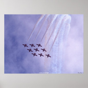 Canadian Snowbirds Airforce Motivational Art Poster
