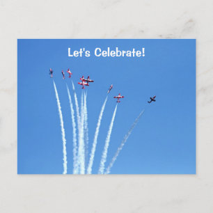 Canadian Snowbirds Planes Postcard
