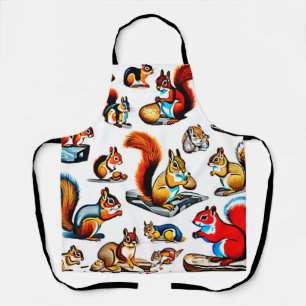 Canadian Squirrels and Chipmunks Design Apron