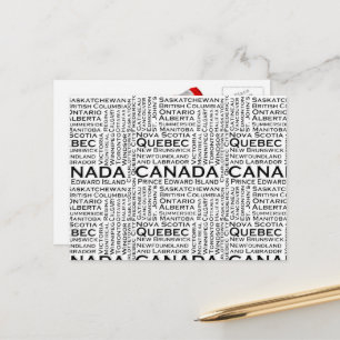 Canadian States & Cities Postcard