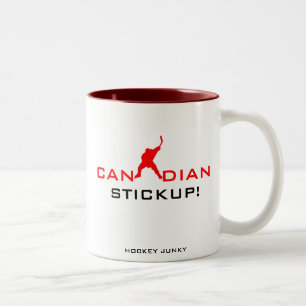 CANADIAN STICKUP! Two-Tone COFFEE MUG