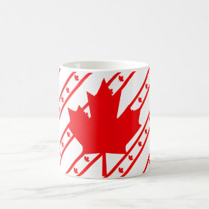 Canadian stripes flag coffee mug