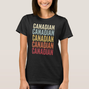 Canadian Texas Canadian TX Retro Vintage Text T-Shirt