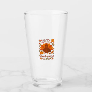 Canadian Thanksgiving Autumn Celebration Classic T Glass