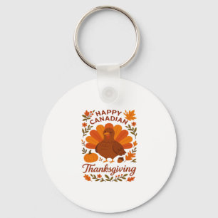 Canadian Thanksgiving Autumn Celebration Classic T Key Ring