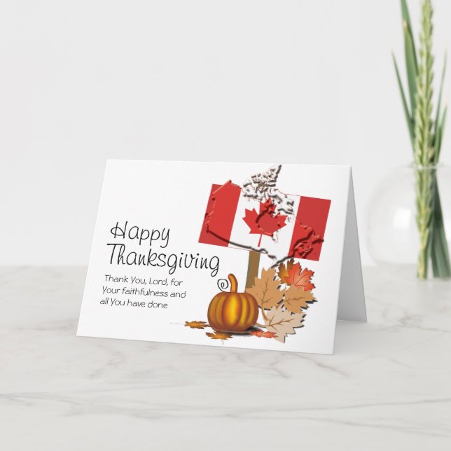 CANADIAN THANKSGIVING HOLIDAY CARD (Front)