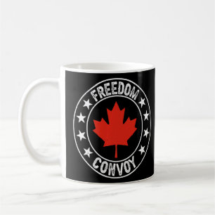 Canadian Truckers Route For Freedom Convoy 2022  Coffee Mug