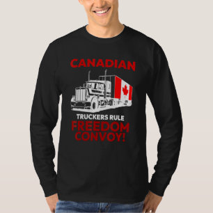 Canadian Truckers Rule Freedom Convoy 2022 T-Shirt
