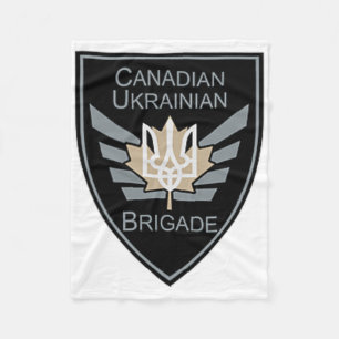 Canadian-ukrainian Brigade Military Ukraine Defens Fleece Blanket