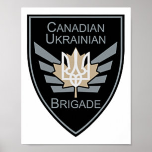 Canadian-ukrainian Brigade Military Ukraine Defens Poster