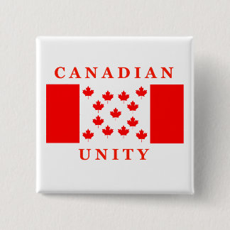 Canadian Unity 15 Cm Square Badge