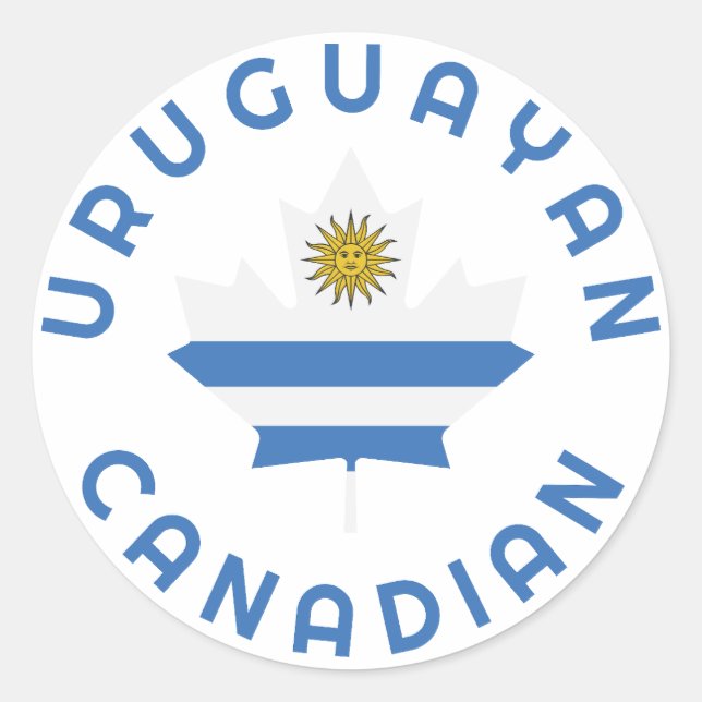 Canadian Uruguayan   Roots Classic Round Sticker (Front)