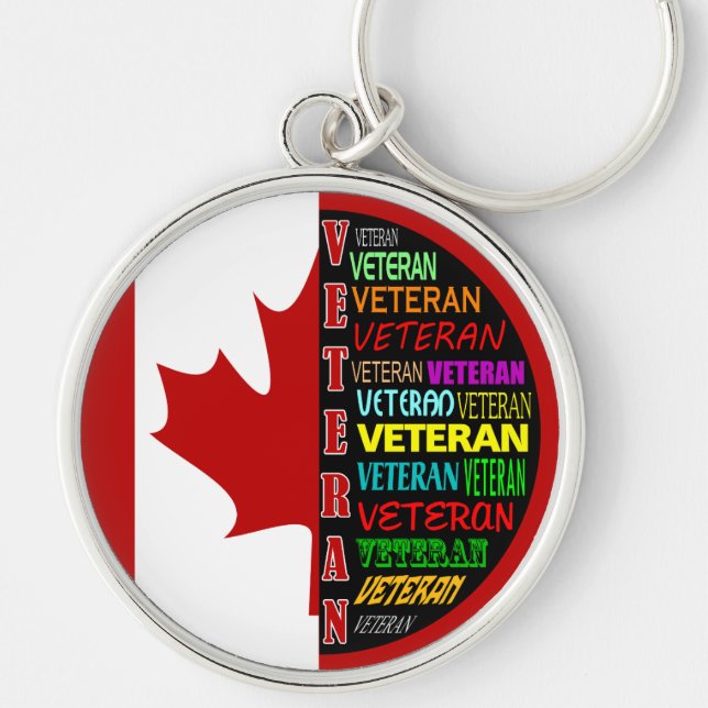 Canadian Veteran Key Ring (Front)