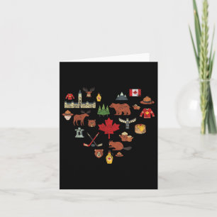Canadian Vintage Symbols Canada Flag Maple Leaf Rc Card