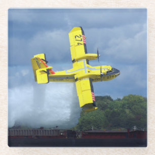 Canadian water bomber 274 glass coaster