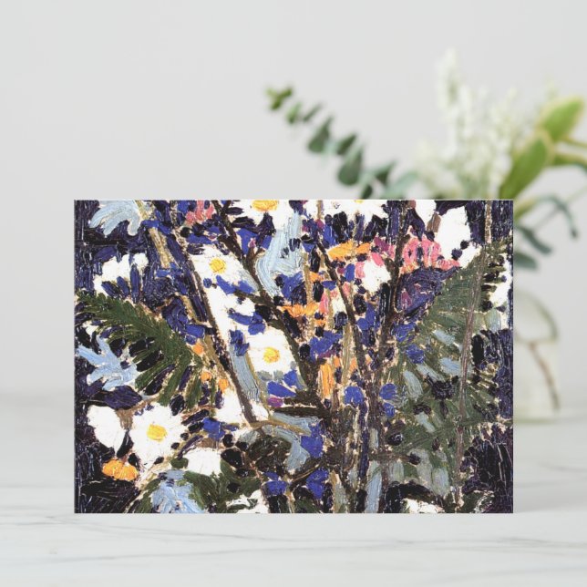 Canadian Wildflowers by Tom Thomson, Card (Standing Front)