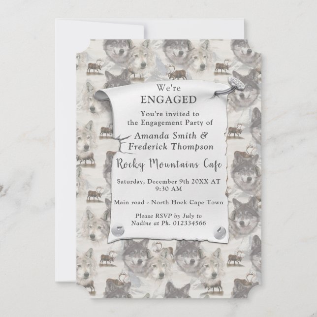 Canadian Wildlife Invitation (Front)