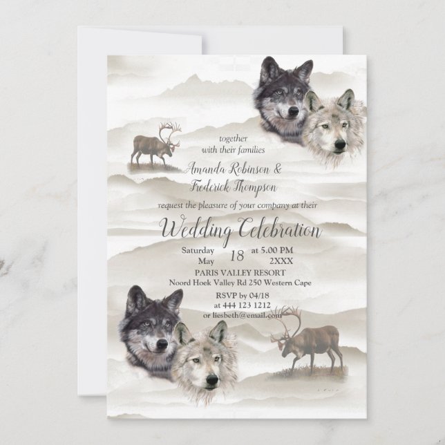 Canadian Wildlife Invitation (Front)