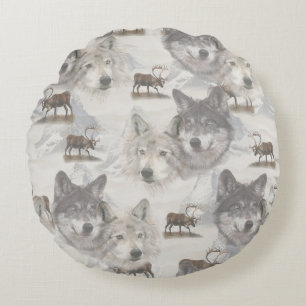 Canadian Wildlife Round Cushion
