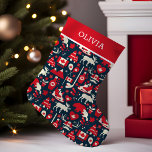 Canadian | Winter Wonderland | Personalised Small Christmas Stocking<br><div class="desc">Celebrate a Canadian Christmas with this charming personalised stocking. Featuring a delightful winter wonderland scene with iconic Canadian symbols like maple leaves and snowflakes, this design captures the spirit of the holidays in the Great White North. Perfect for Canadians at home or abroad, this stocking adds a touch of nostalgia...</div>