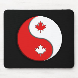 Canadian YinYang Mouse Pad