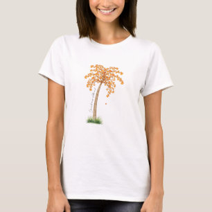 Canadians Abroad Maple Palm by Mukta Cholette T-Shirt