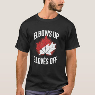 Canadians Support Elbows Up Gloves Off Proud Canad T-Shirt
