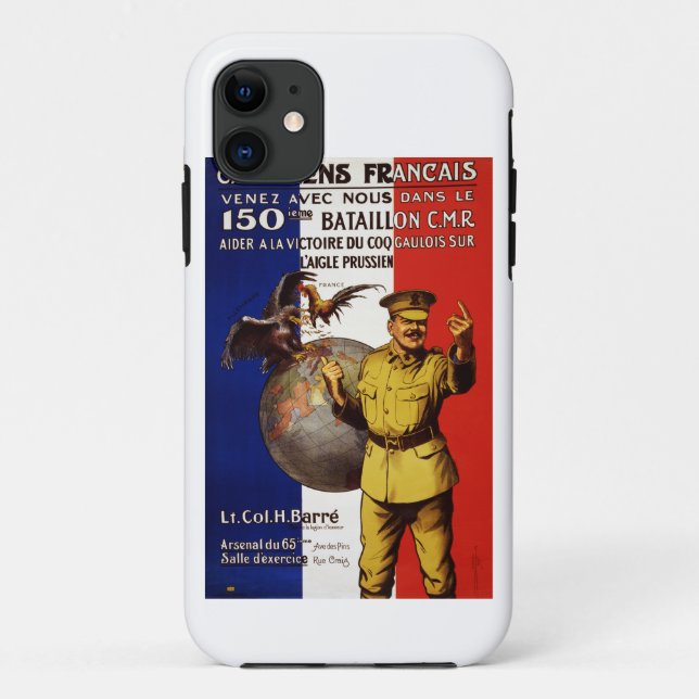 Canadiens Francais Case-Mate iPhone Case (Back)