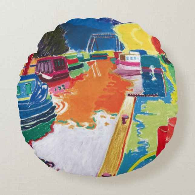 Canal at Dundas Round Cushion (Front)