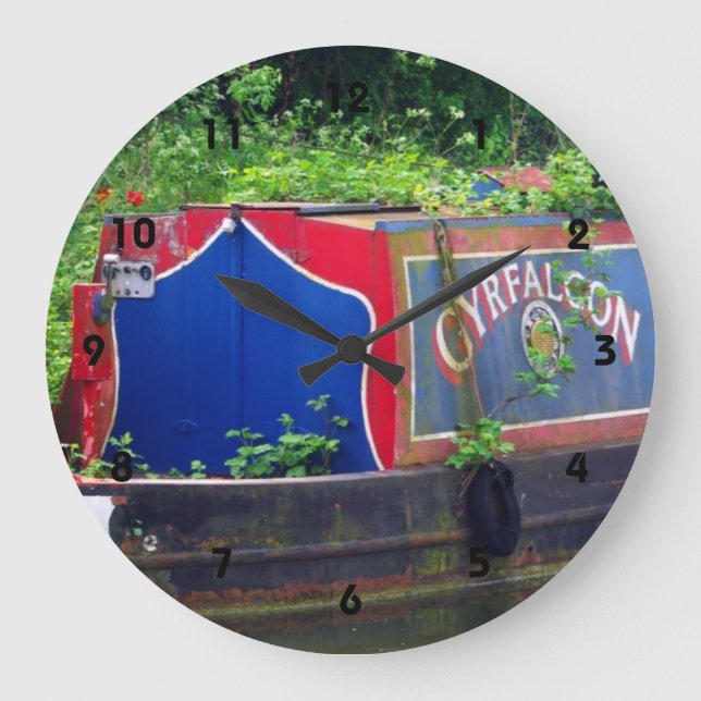 Canal boat large clock (Front)