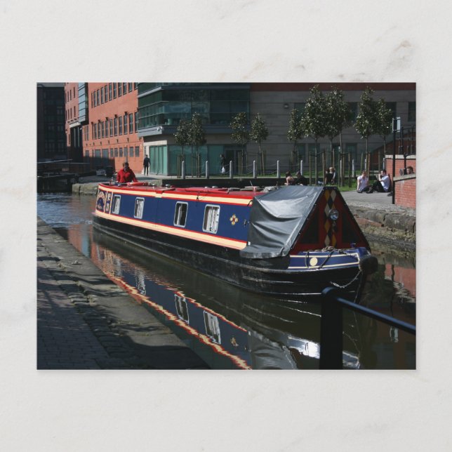 Canal Boat Postcard (Front)