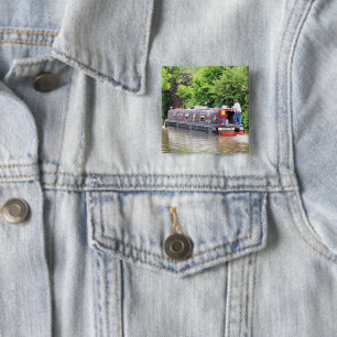 CANAL BOATS 15 CM SQUARE BADGE