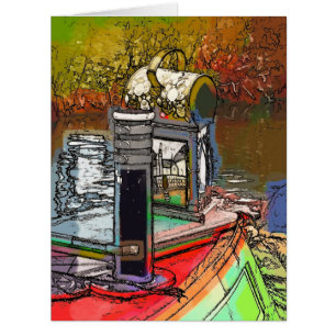 CANAL BOATS BIG CARD