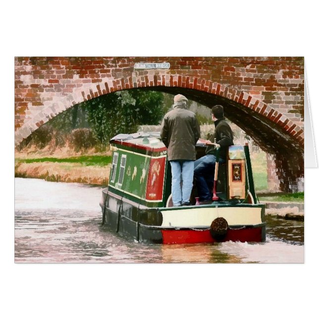CANAL BOATS card (Front Horizontal)
