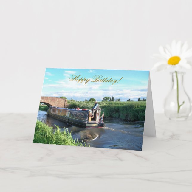 CANAL BOATS CARD (Small Plant)