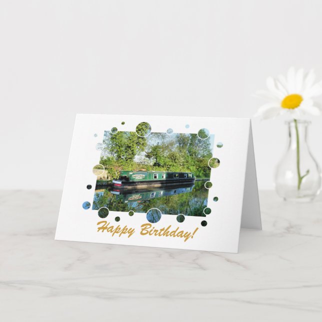 CANAL BOATS CARD (Small Plant)